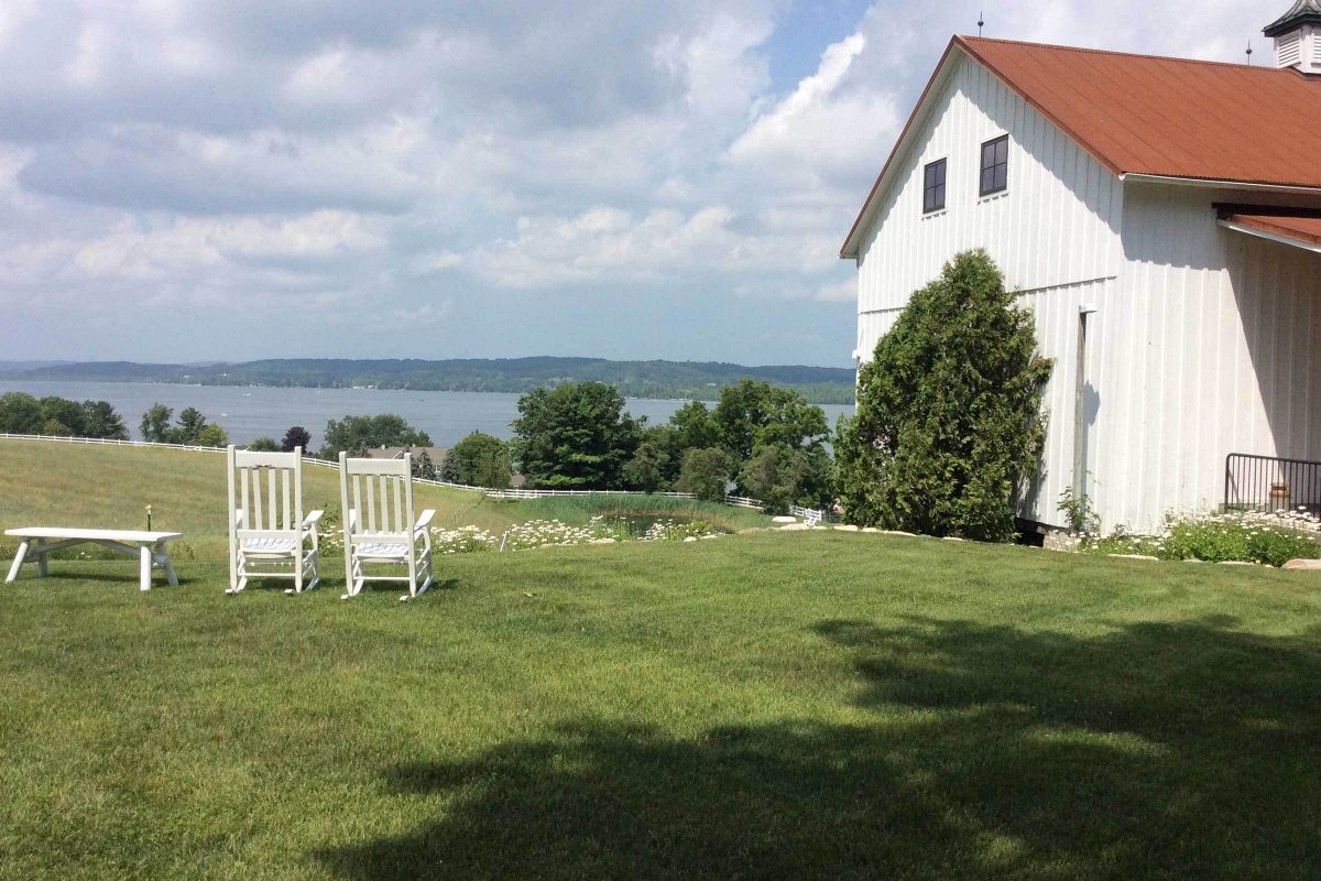 Chairs Facing Lake Leelanau